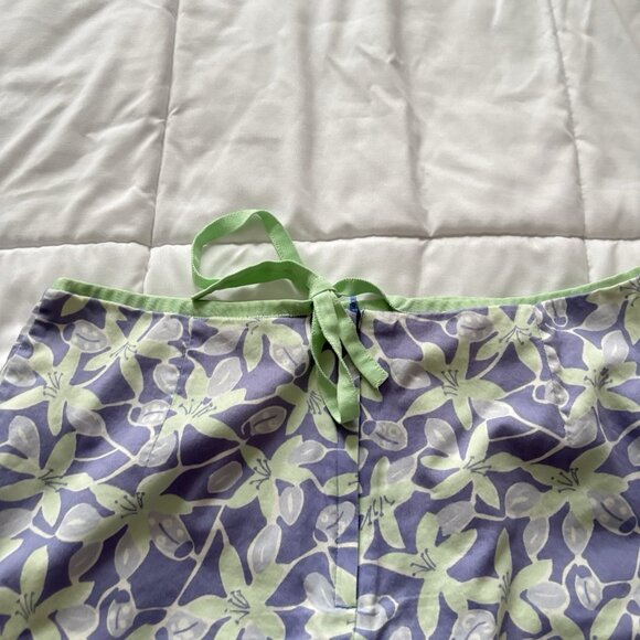 Vintage 90s Y2K Lilly Pulitzer Skirt Womens 10 Purple Green Floral Boho Summer - Picture 9 of 9